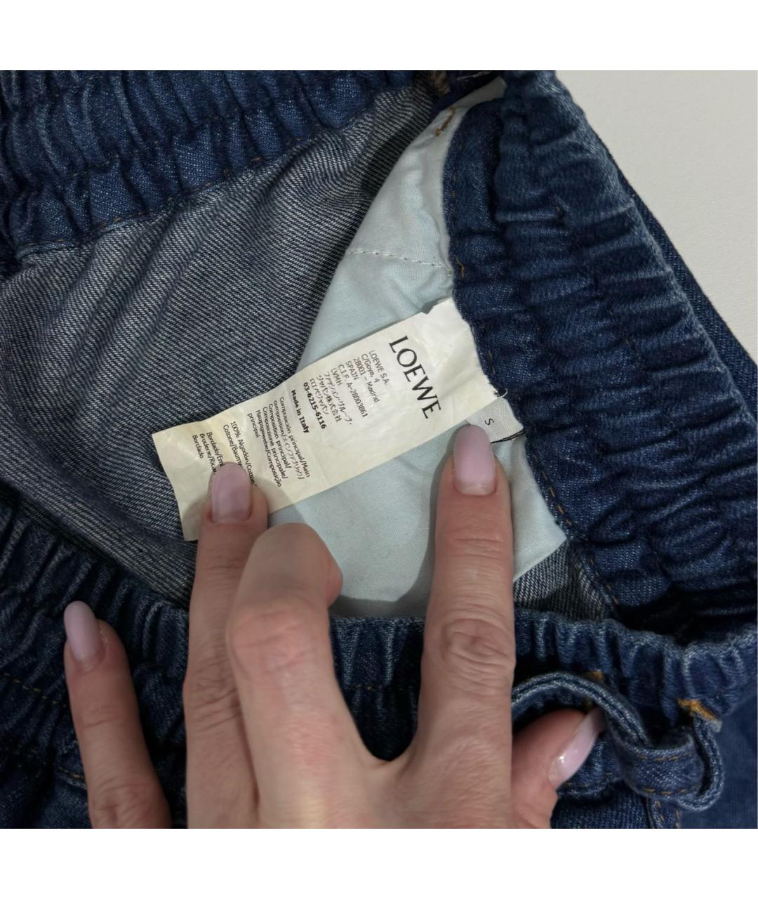 LOEWE Синие хлопковые кюлоты, фото 8