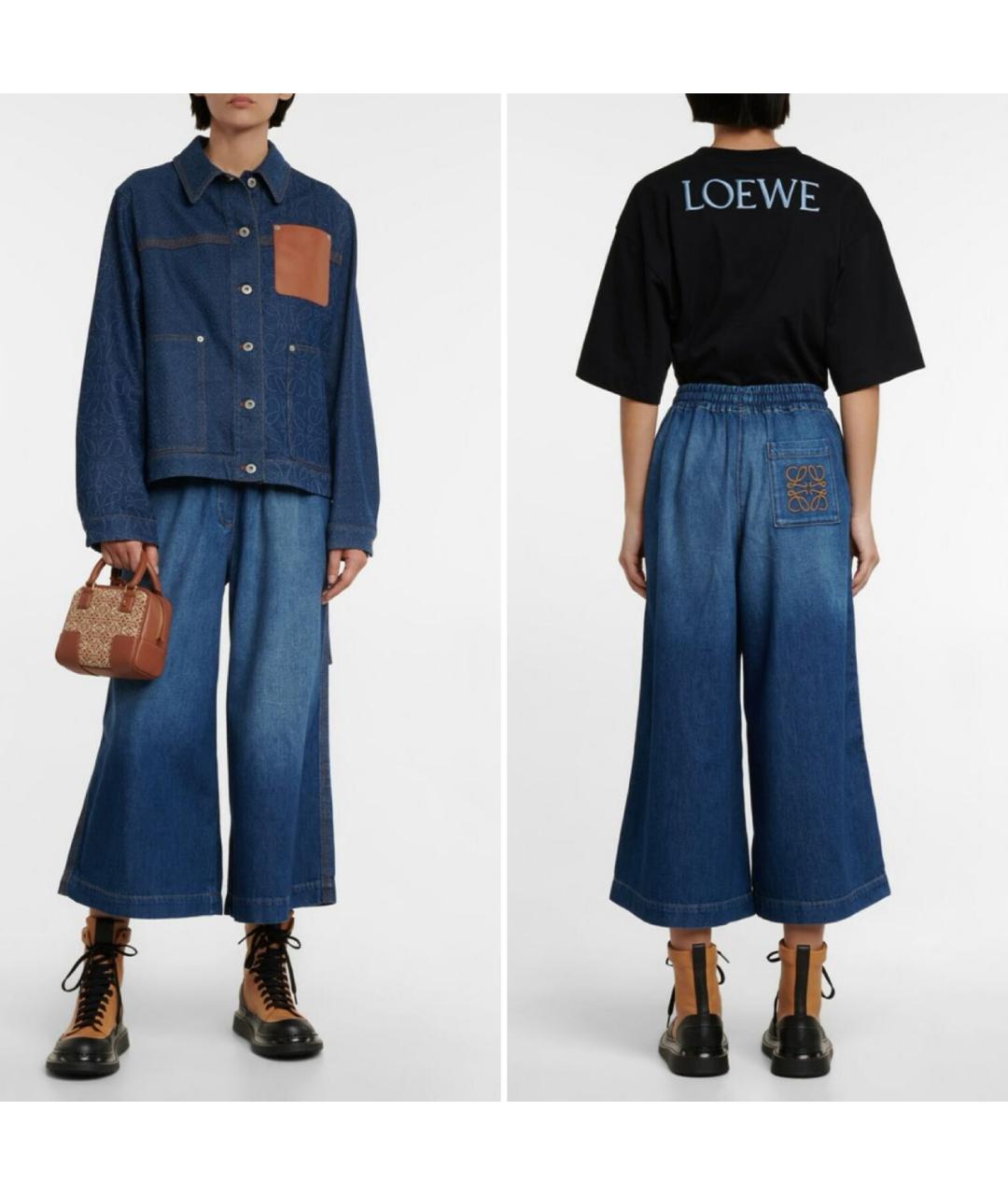 LOEWE Синие хлопковые кюлоты, фото 2