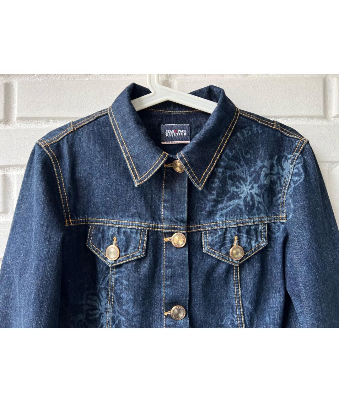 JEAN PAUL GAULTIER Темно-синяя деним куртка, фото 3