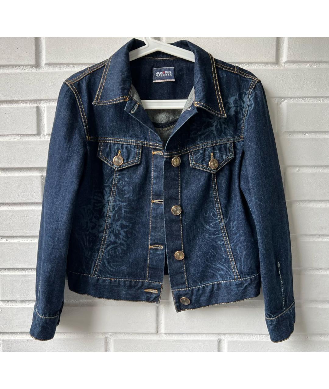 JEAN PAUL GAULTIER Темно-синяя деним куртка, фото 6
