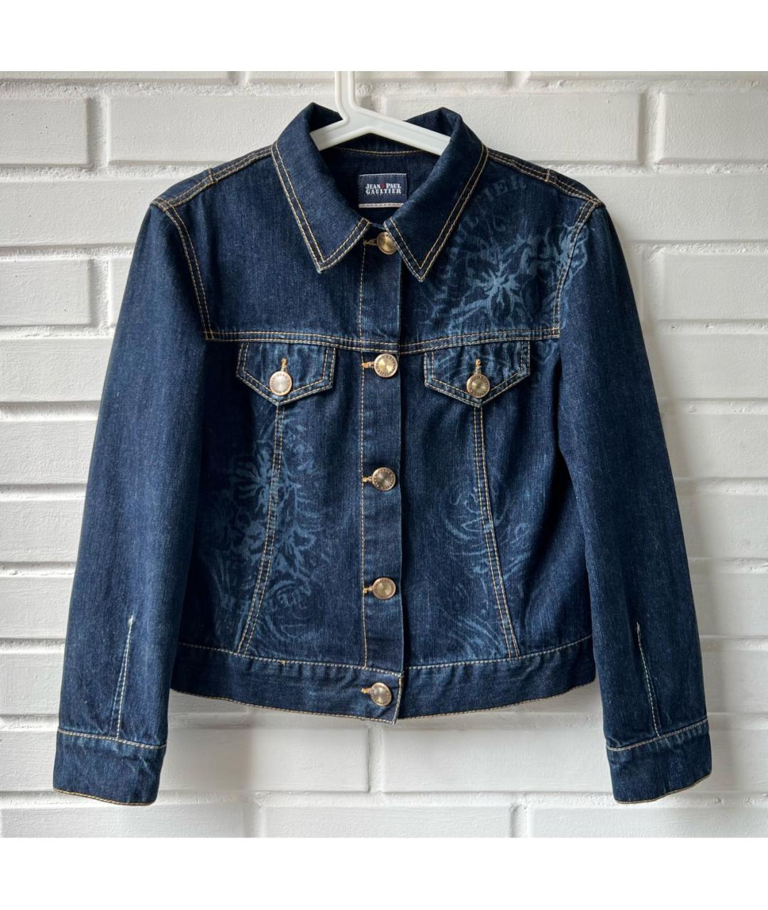 JEAN PAUL GAULTIER Темно-синяя деним куртка, фото 8