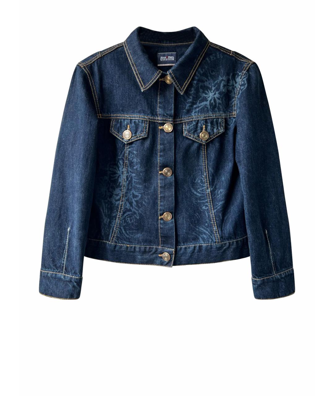 JEAN PAUL GAULTIER Темно-синяя деним куртка, фото 1