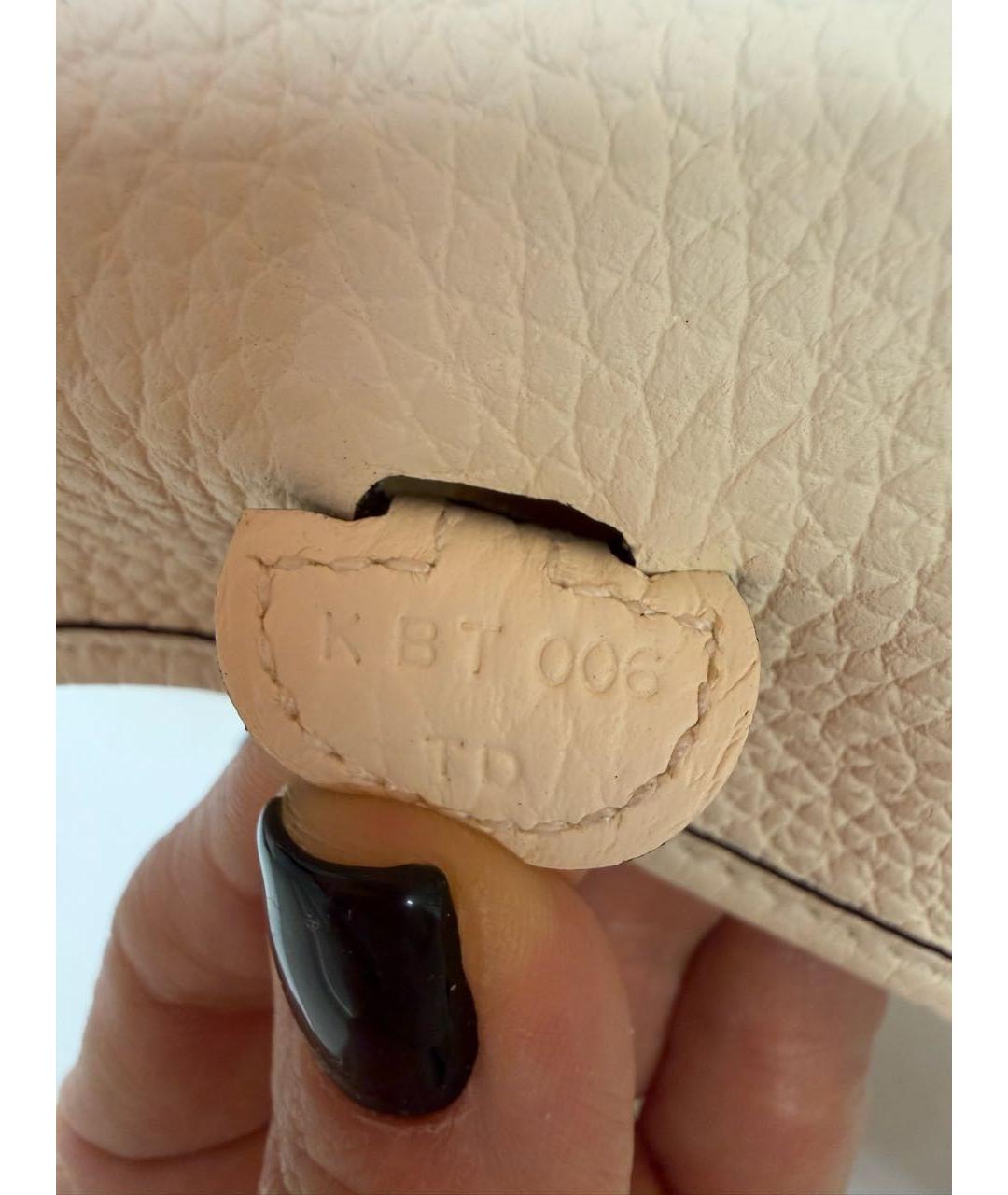 HERMES Белая кожаная сумка через плечо, фото 6