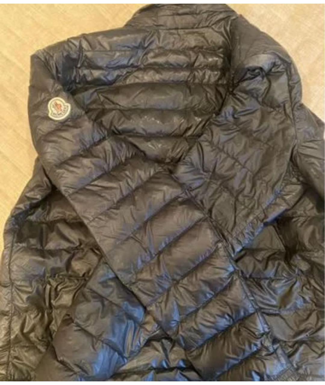 MONCLER Темно-синяя полиамидовая куртка, фото 3