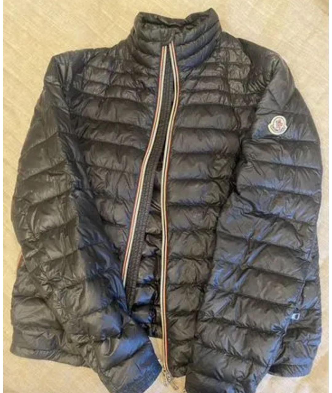 MONCLER Темно-синяя полиамидовая куртка, фото 5