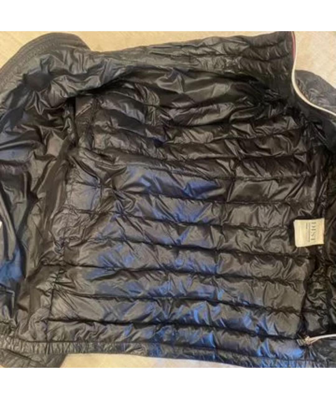 MONCLER Темно-синяя полиамидовая куртка, фото 4