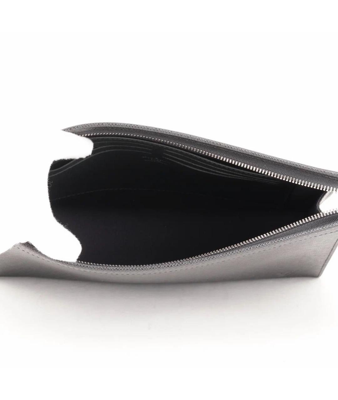 LOUIS VUITTON Черная кожаная папка для документов, фото 7