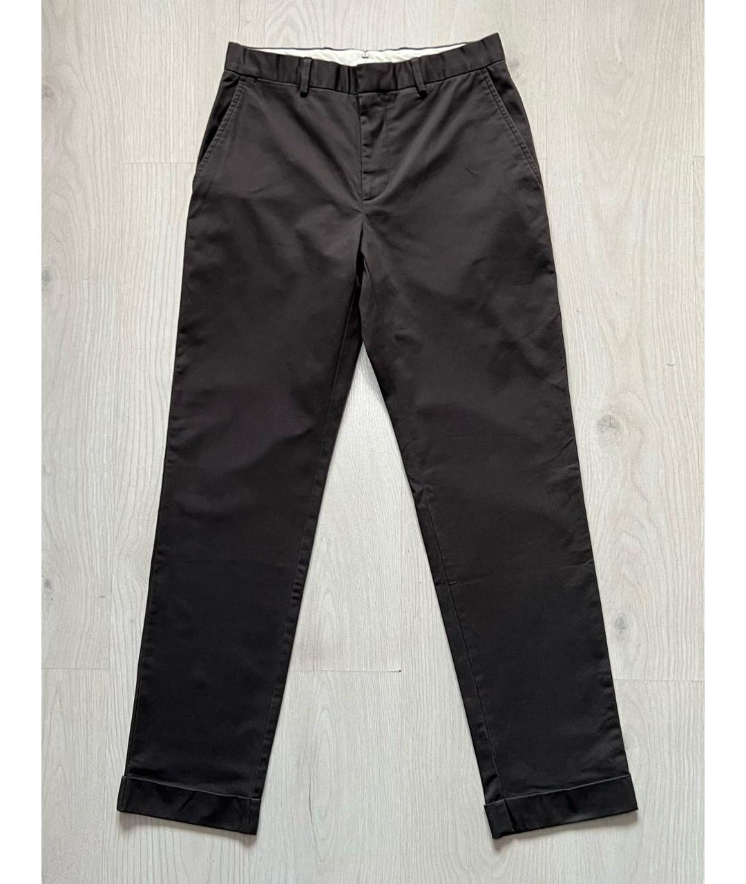 RALPH LAUREN Коричневые хлопковые брюки чинос, фото 7