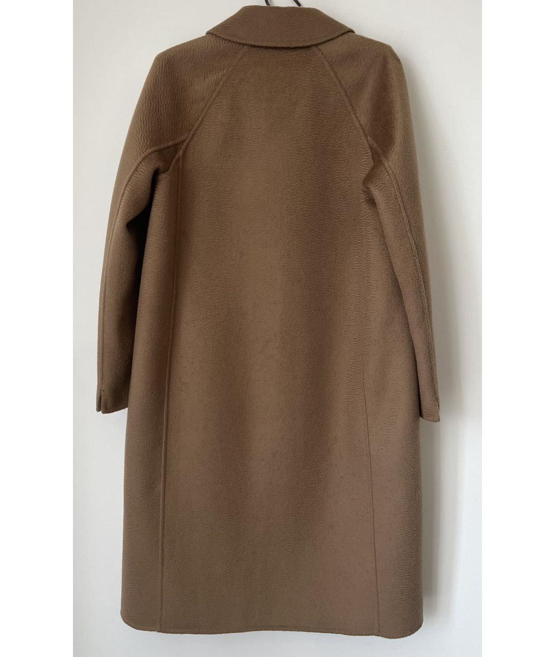 'S MAX MARA Коричневое шерстяное пальто, фото 5