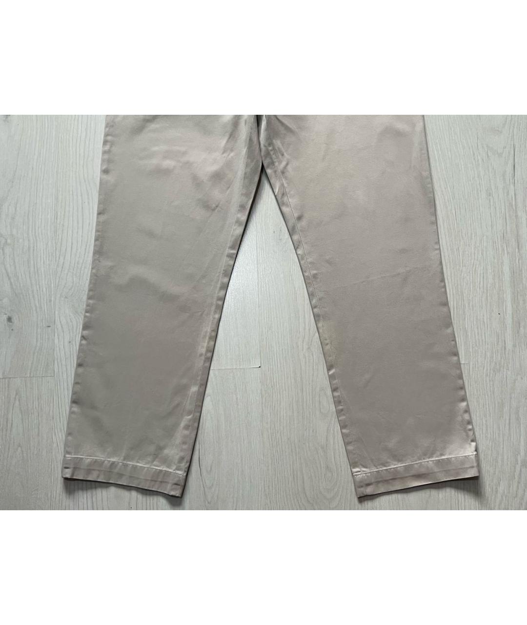 RALPH LAUREN Бежевые хлопковые брюки чинос, фото 5