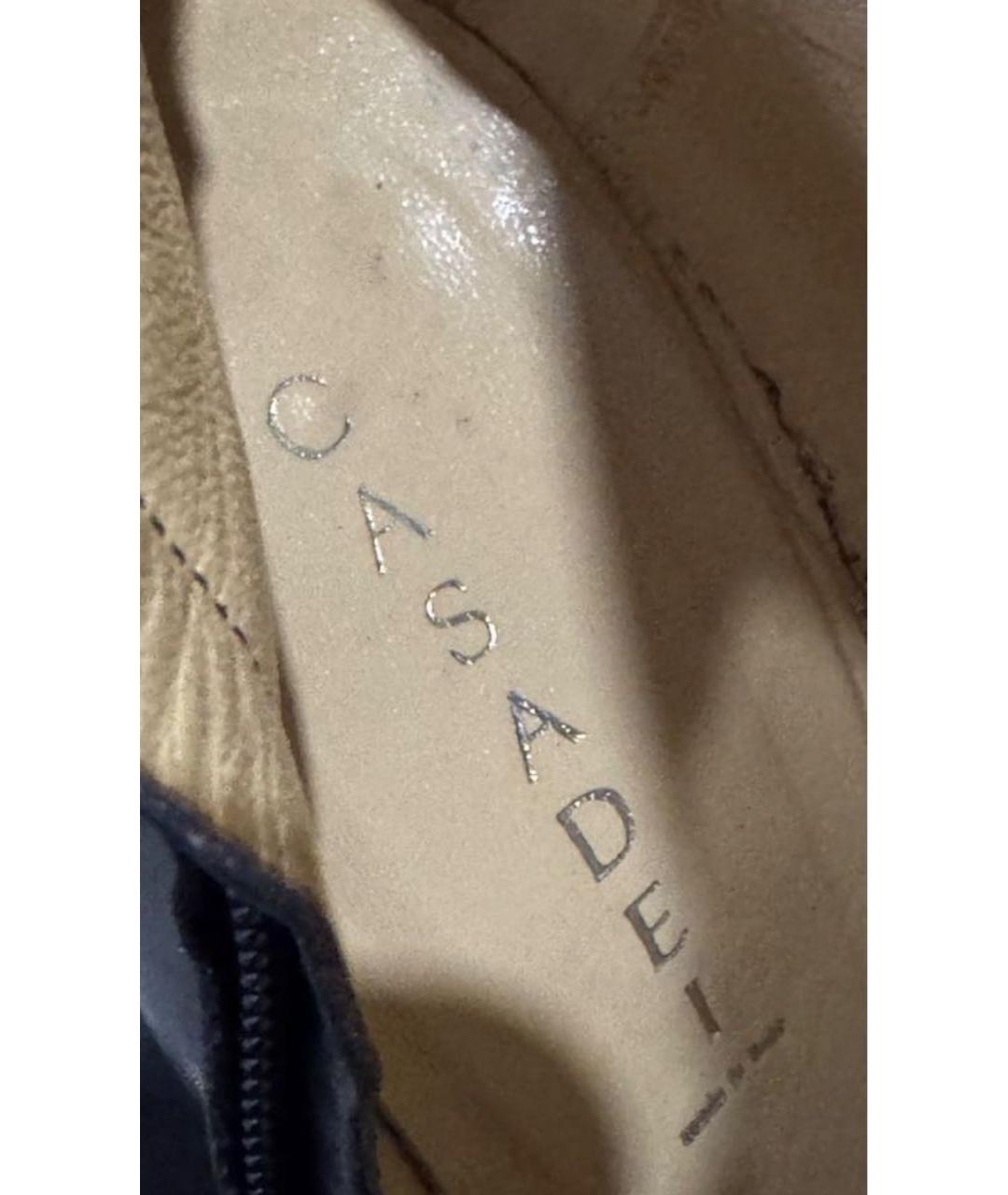 SAINT LAURENT Черные кожаные ботильоны, фото 4