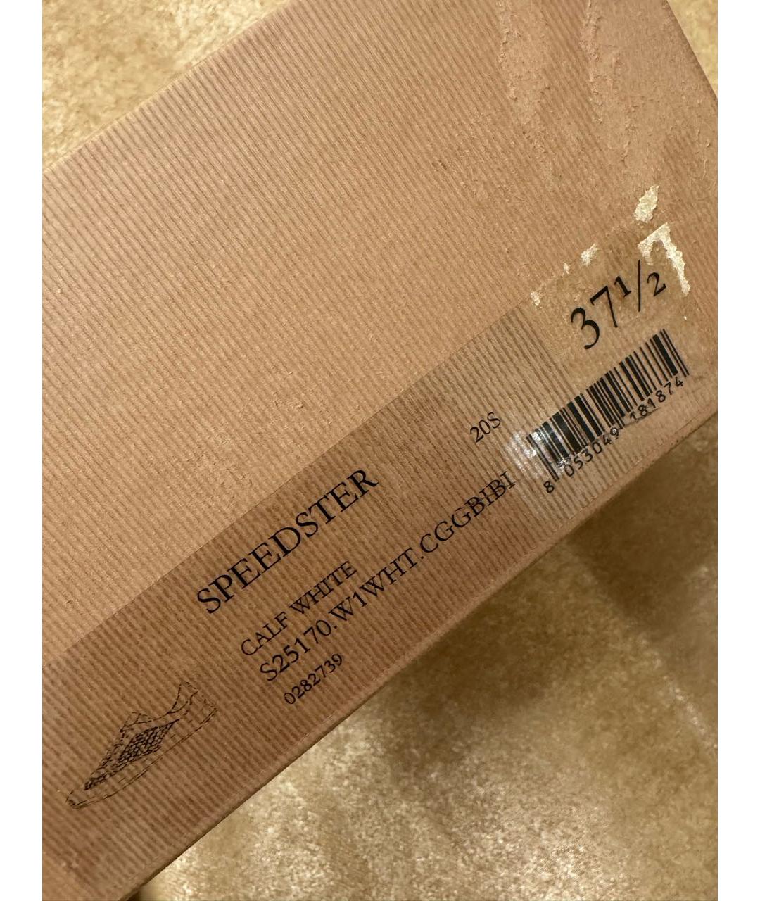 GIANVITO ROSSI Белые кожаные кроссовки, фото 5