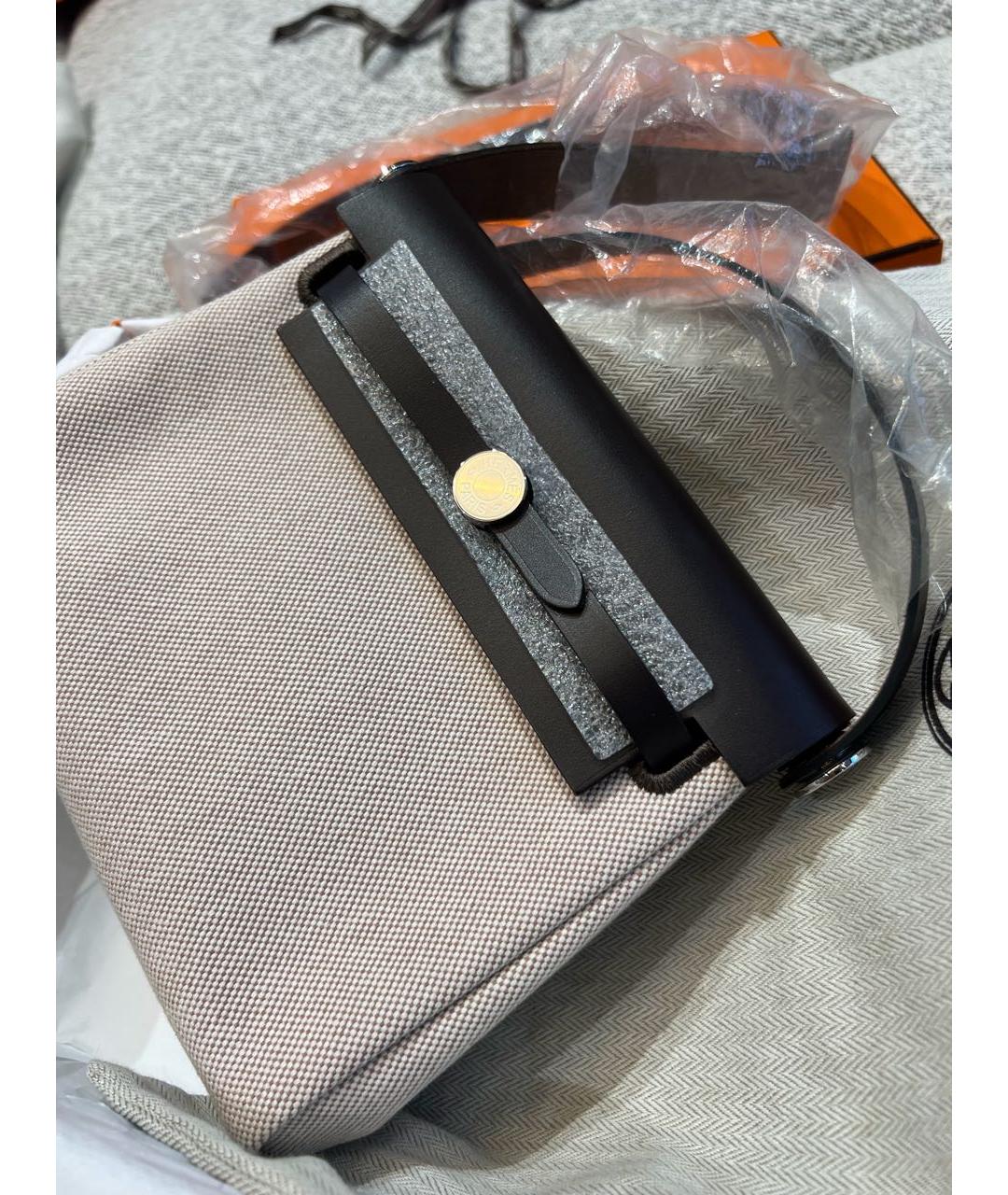 HERMES Бордовая кожаная сумка через плечо, фото 3