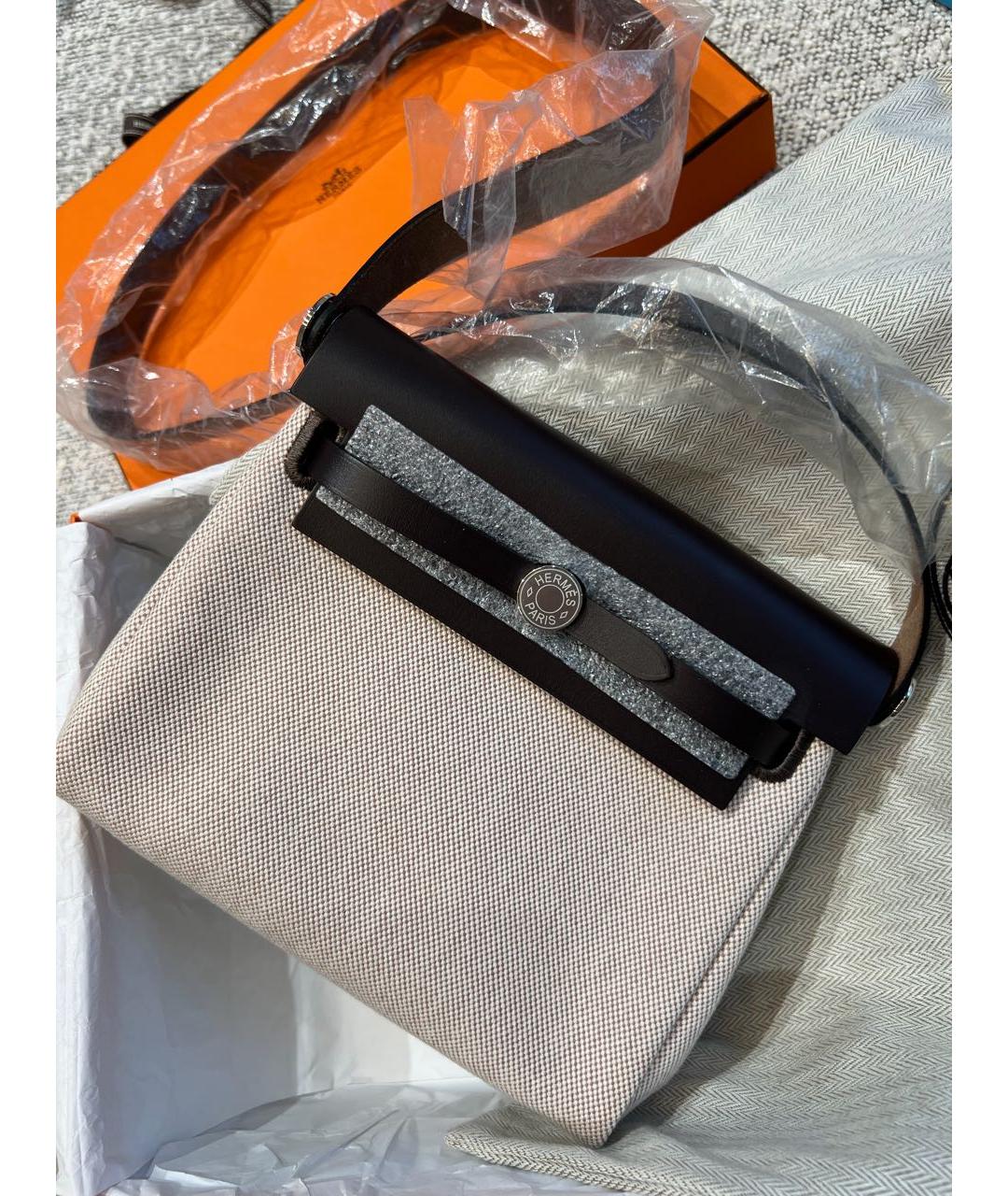 HERMES Бордовая кожаная сумка через плечо, фото 2