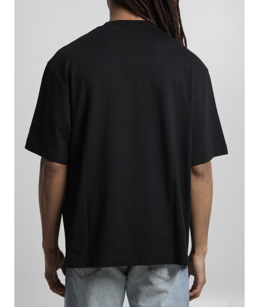 OFF-WHITE Черная хлопковая футболка, фото 4