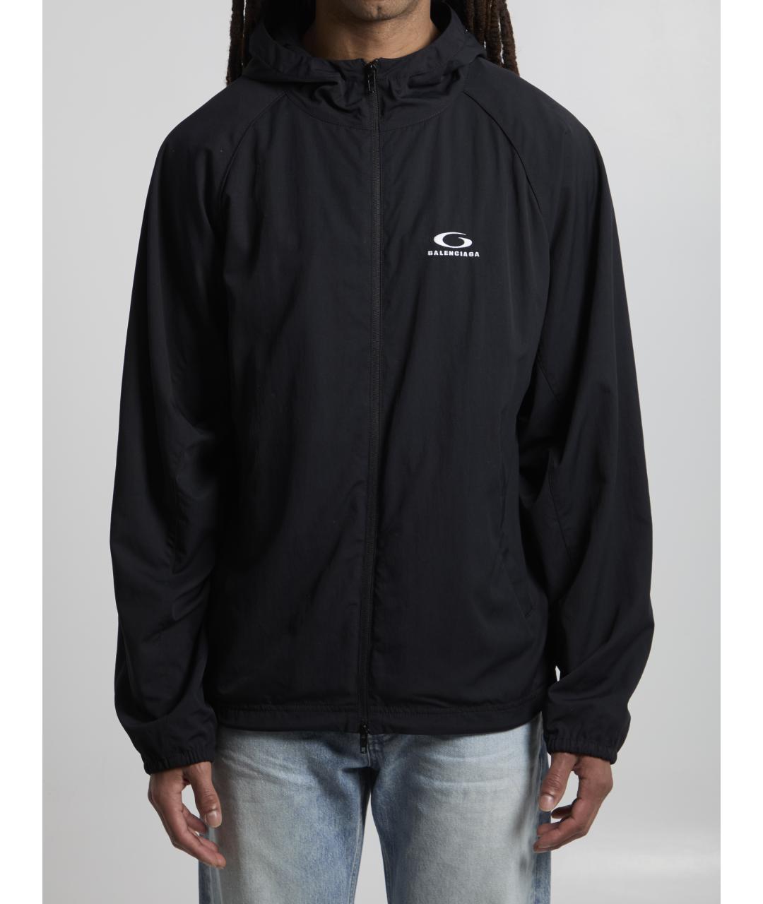 BALENCIAGA Черная полиамидовая куртка, фото 5