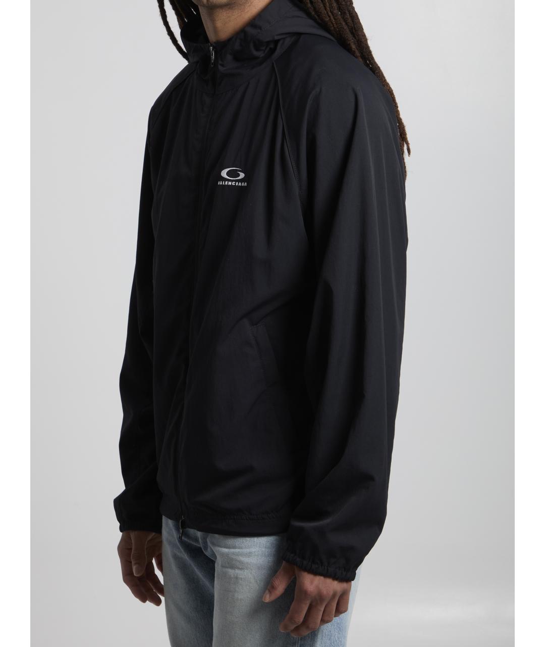 BALENCIAGA Черная полиамидовая куртка, фото 2