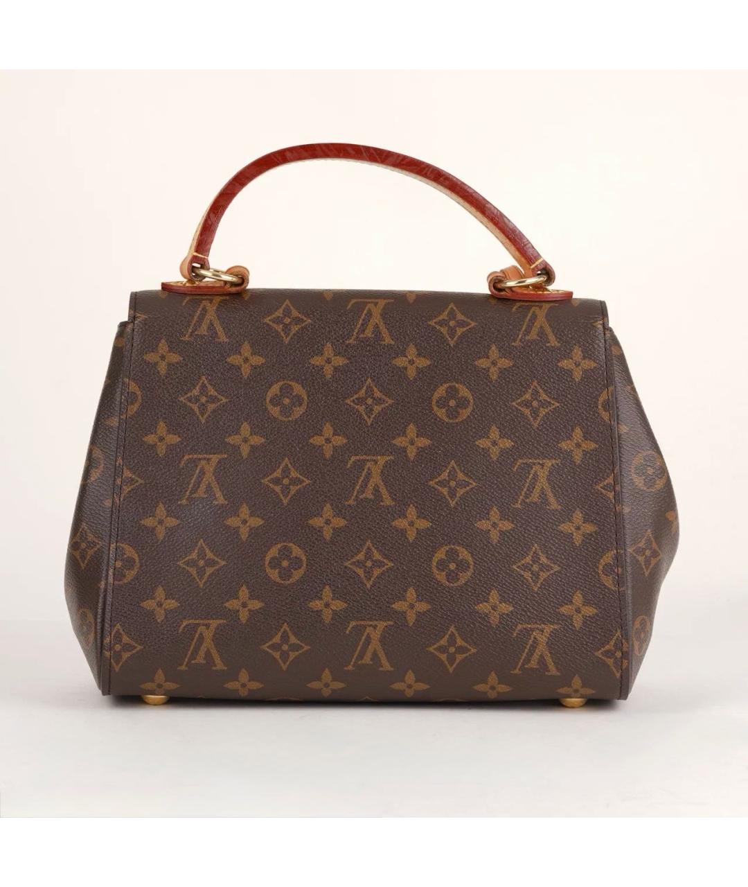 LOUIS VUITTON Коричневая кожаная сумка через плечо, фото 4