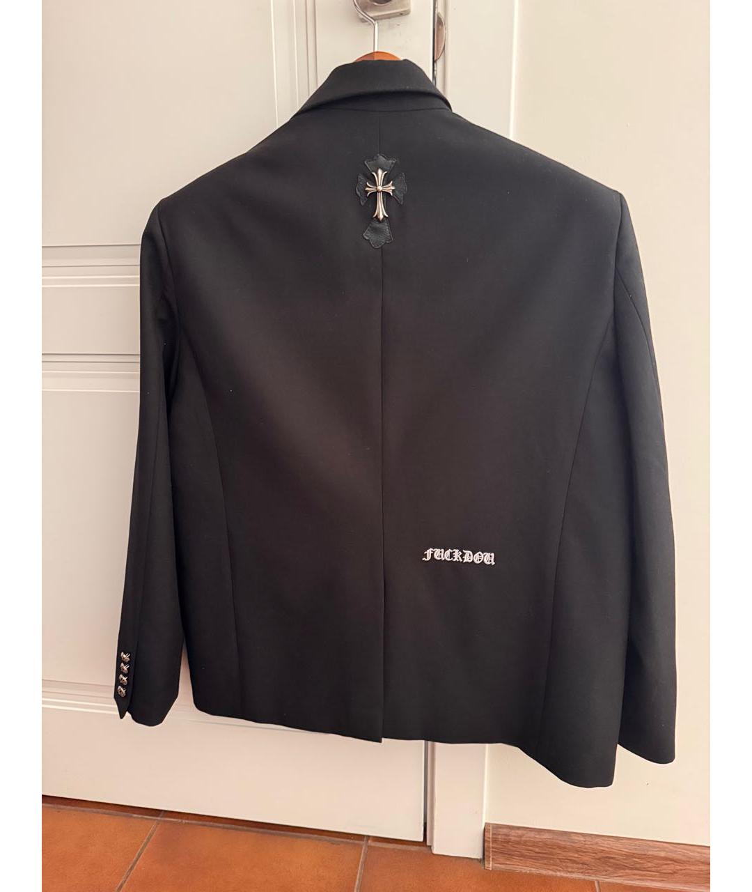 CHROME HEARTS Черный хлопковый жакет/пиджак, фото 2