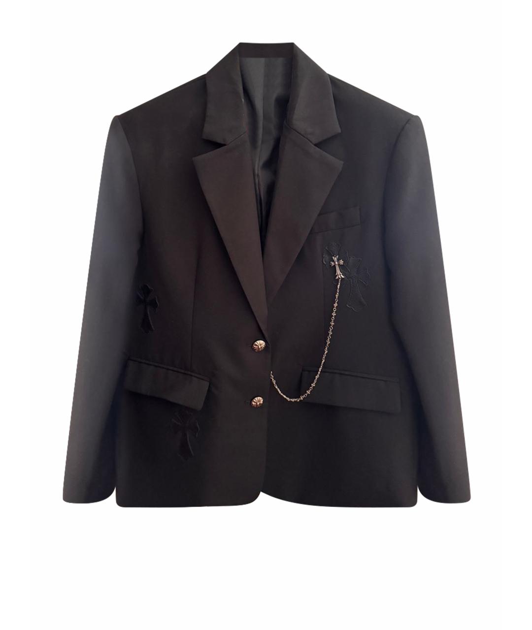 CHROME HEARTS Черный хлопковый жакет/пиджак, фото 1