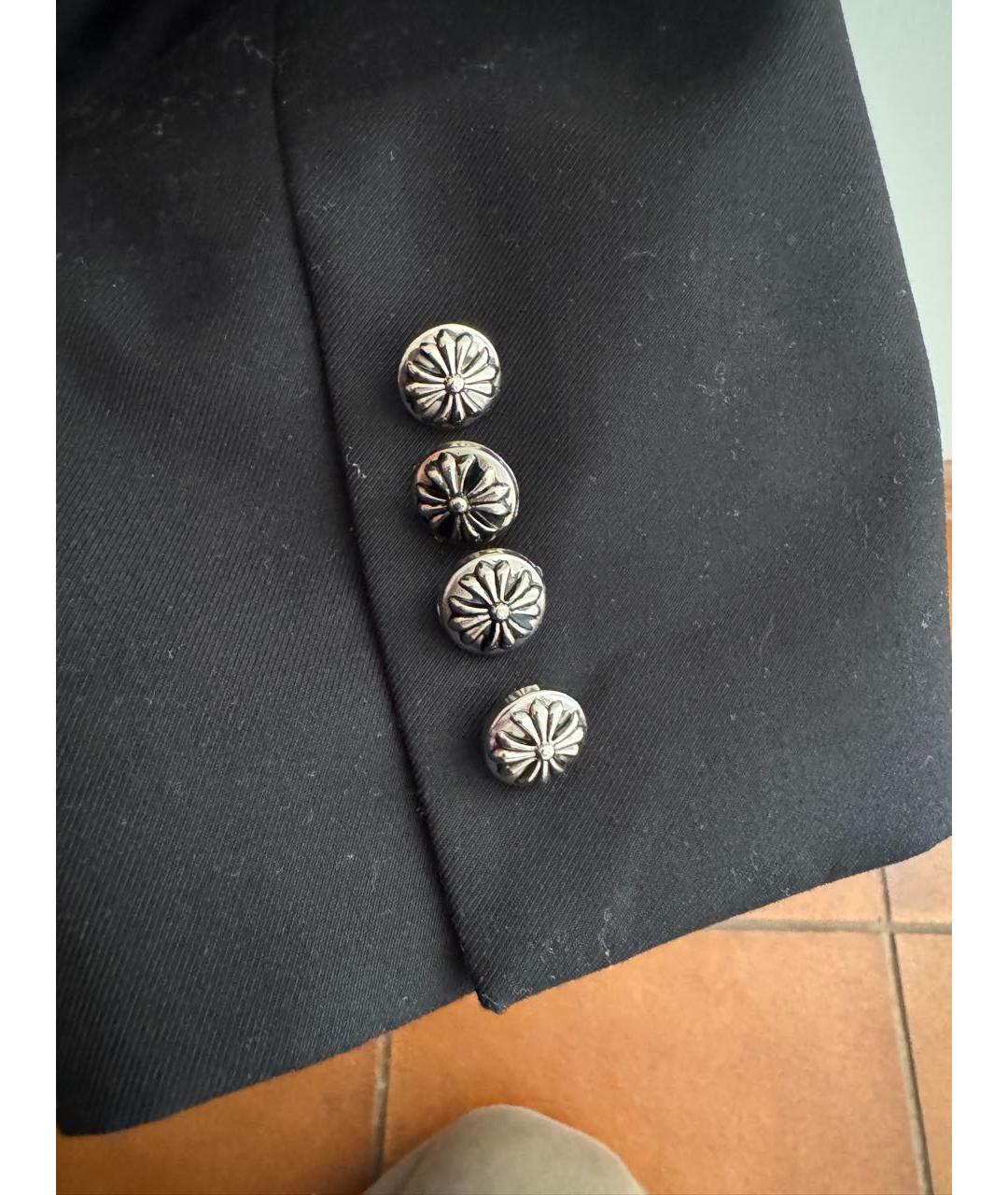 CHROME HEARTS Черный хлопковый жакет/пиджак, фото 6