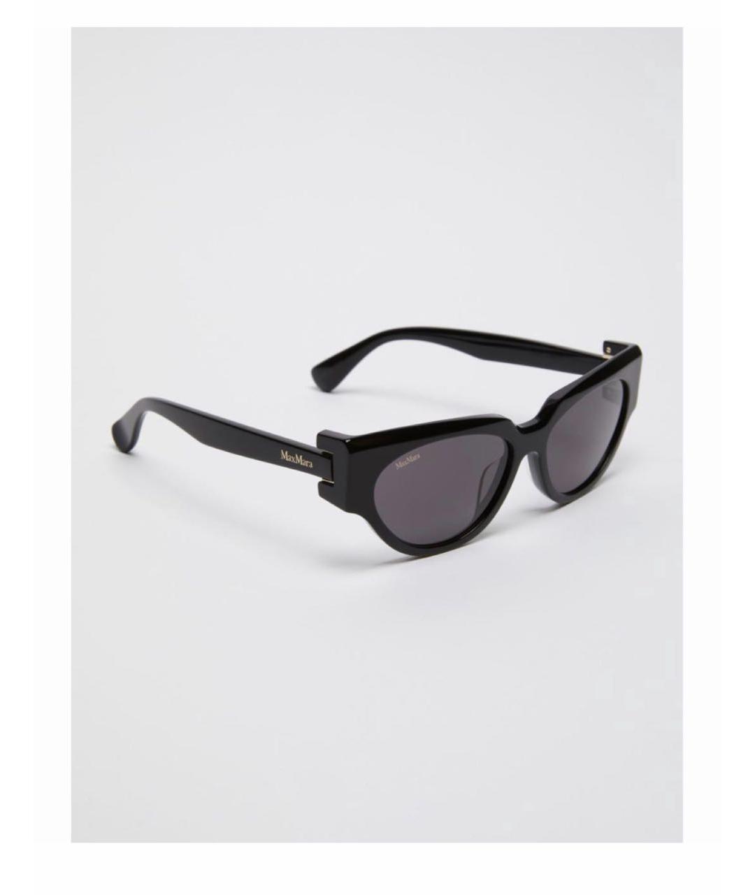 MAX MARA Черные пластиковые солнцезащитные очки, фото 5
