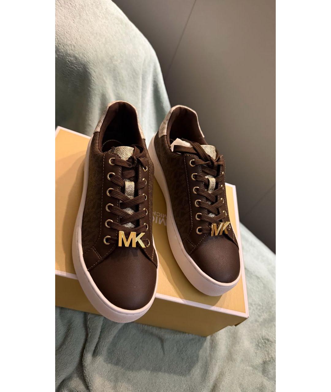 MICHAEL KORS Коричневые кеды, фото 4