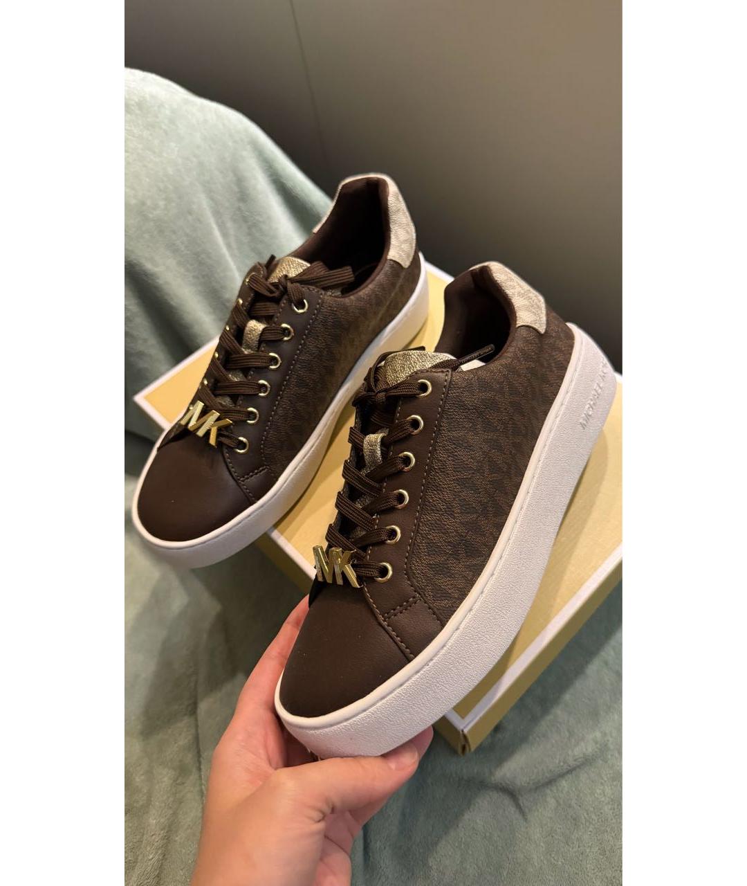 MICHAEL KORS Коричневые кеды, фото 3