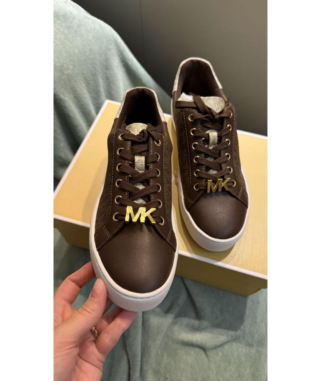 MICHAEL KORS Коричневые кеды, фото 2