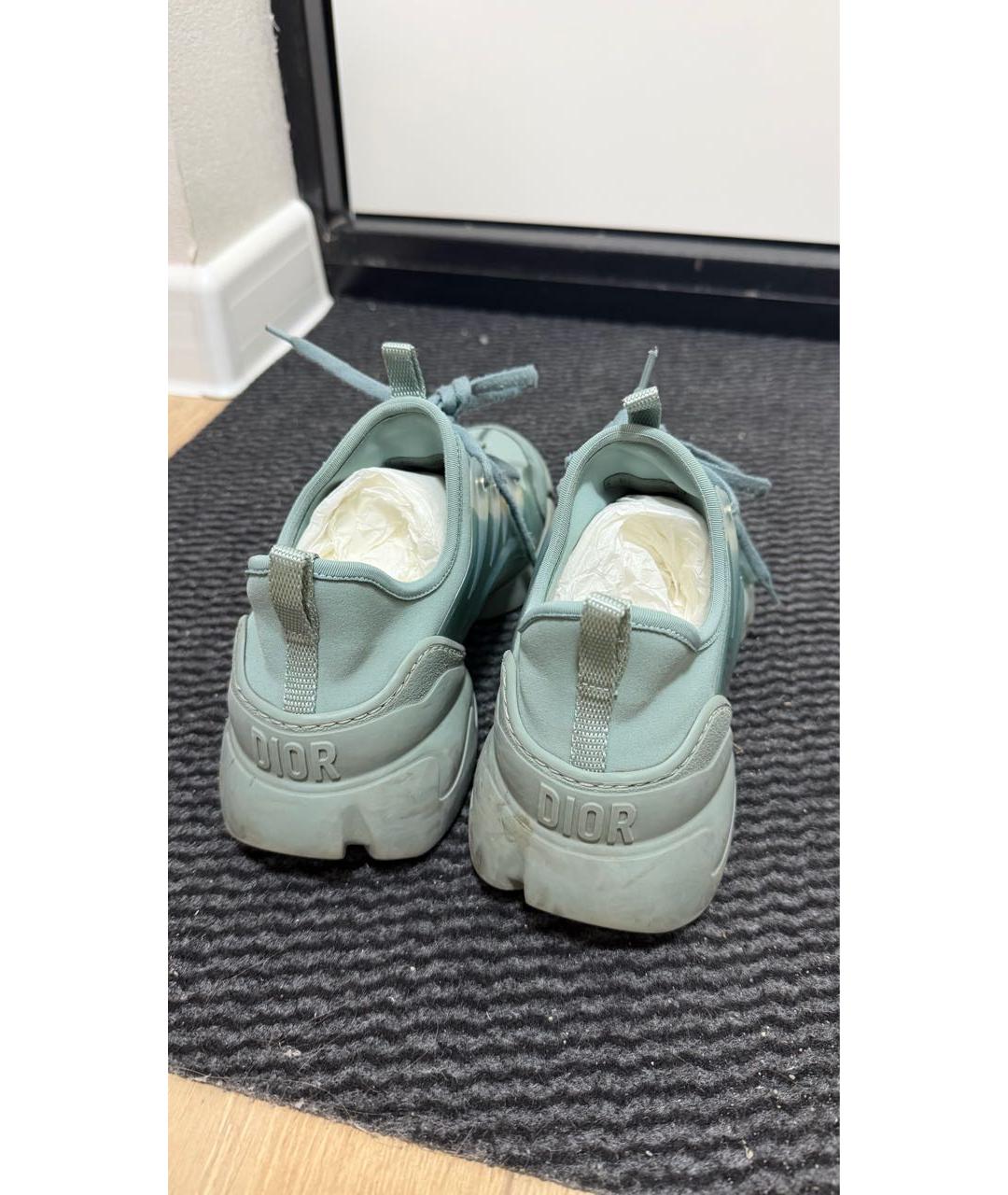 CHRISTIAN DIOR Бирюзовые неопреновые кроссовки, фото 3