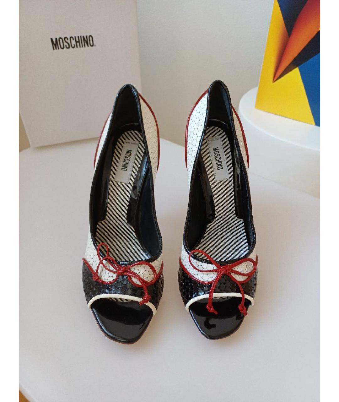 MOSCHINO Мульти кожаные туфли, фото 7