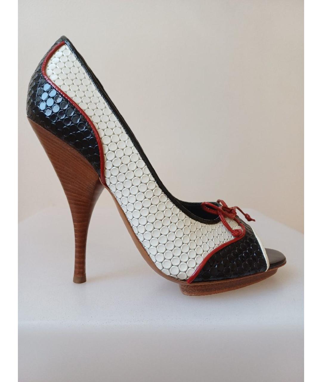 MOSCHINO Мульти кожаные туфли, фото 10