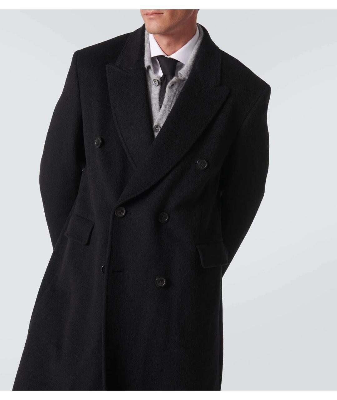 OUR LEGACY Черное шерстяное пальто, фото 6