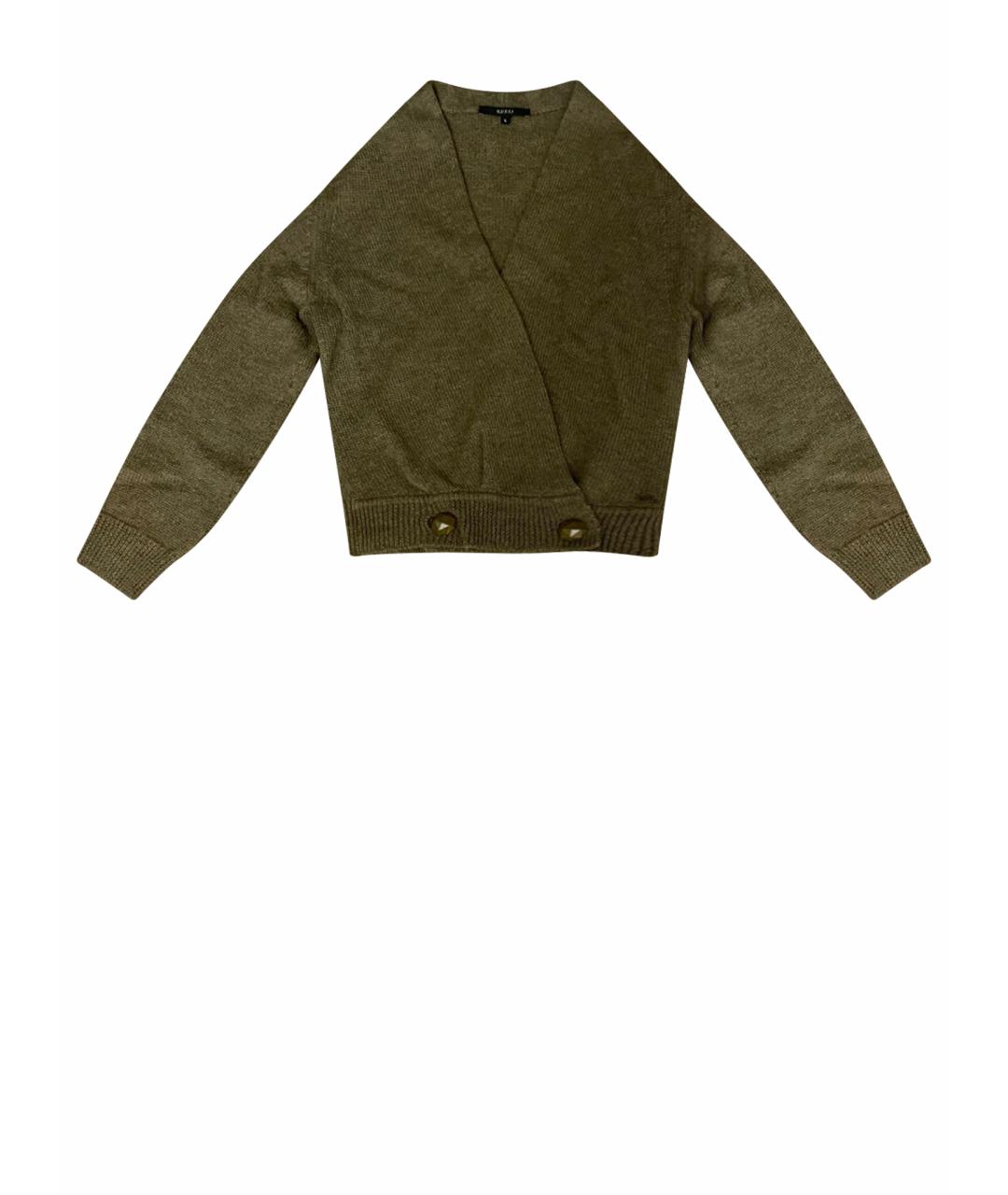 GUCCI Хаки шерстяной джемпер / свитер, фото 1