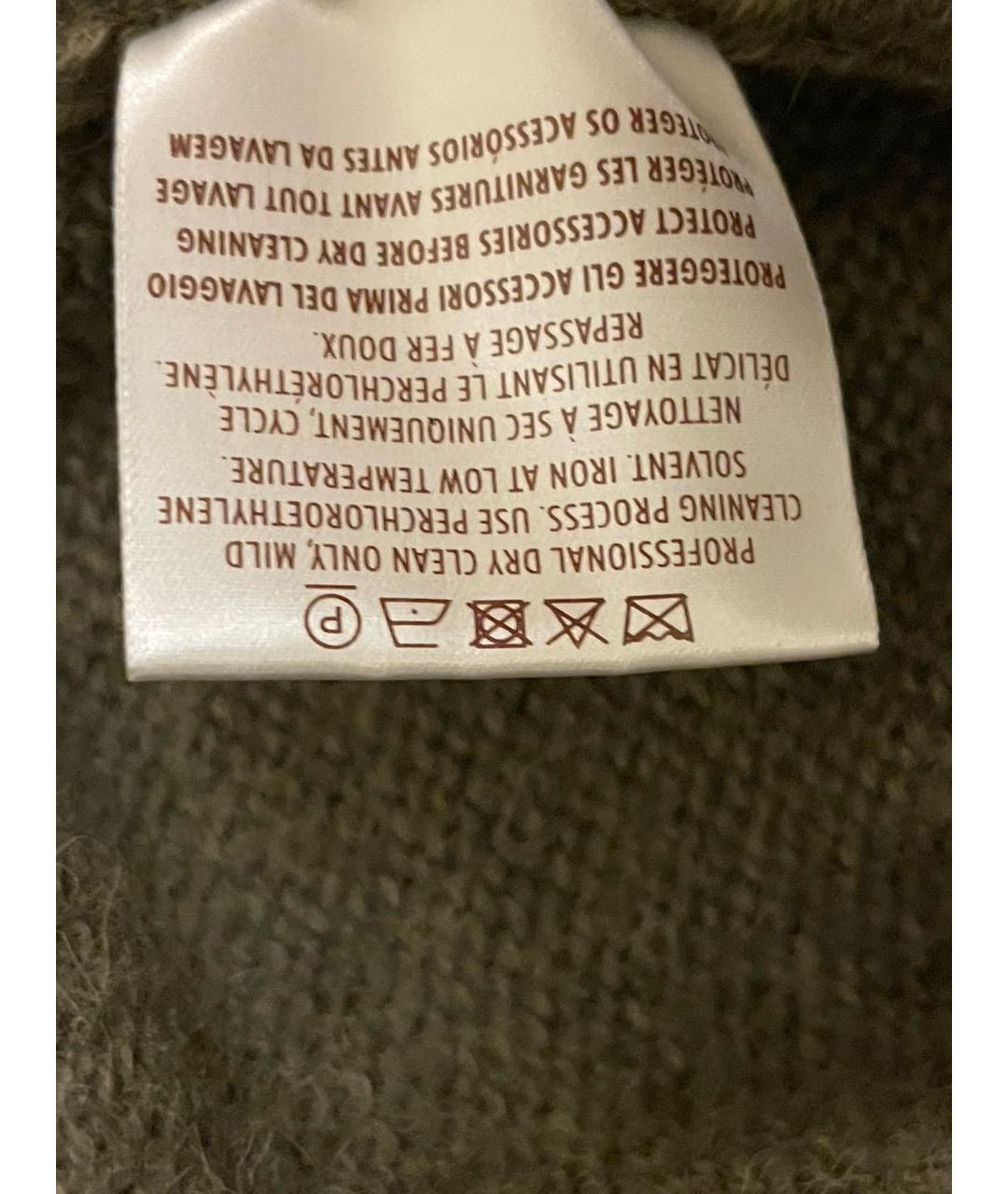 GUCCI Хаки шерстяной джемпер / свитер, фото 6