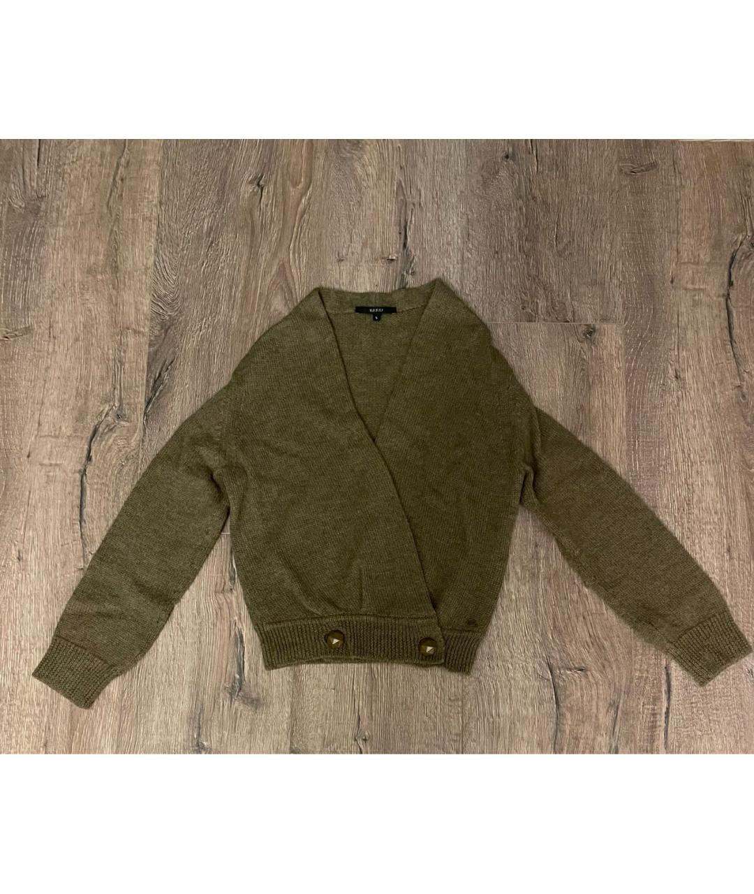 GUCCI Хаки шерстяной джемпер / свитер, фото 7