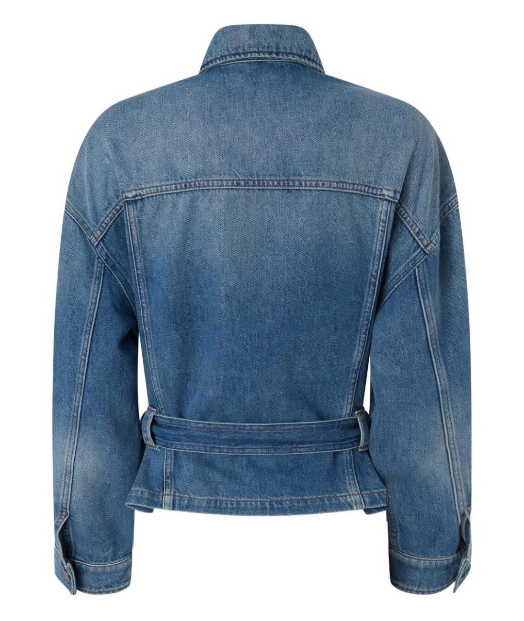 PINKO Синяя хлопковая куртка, фото 2