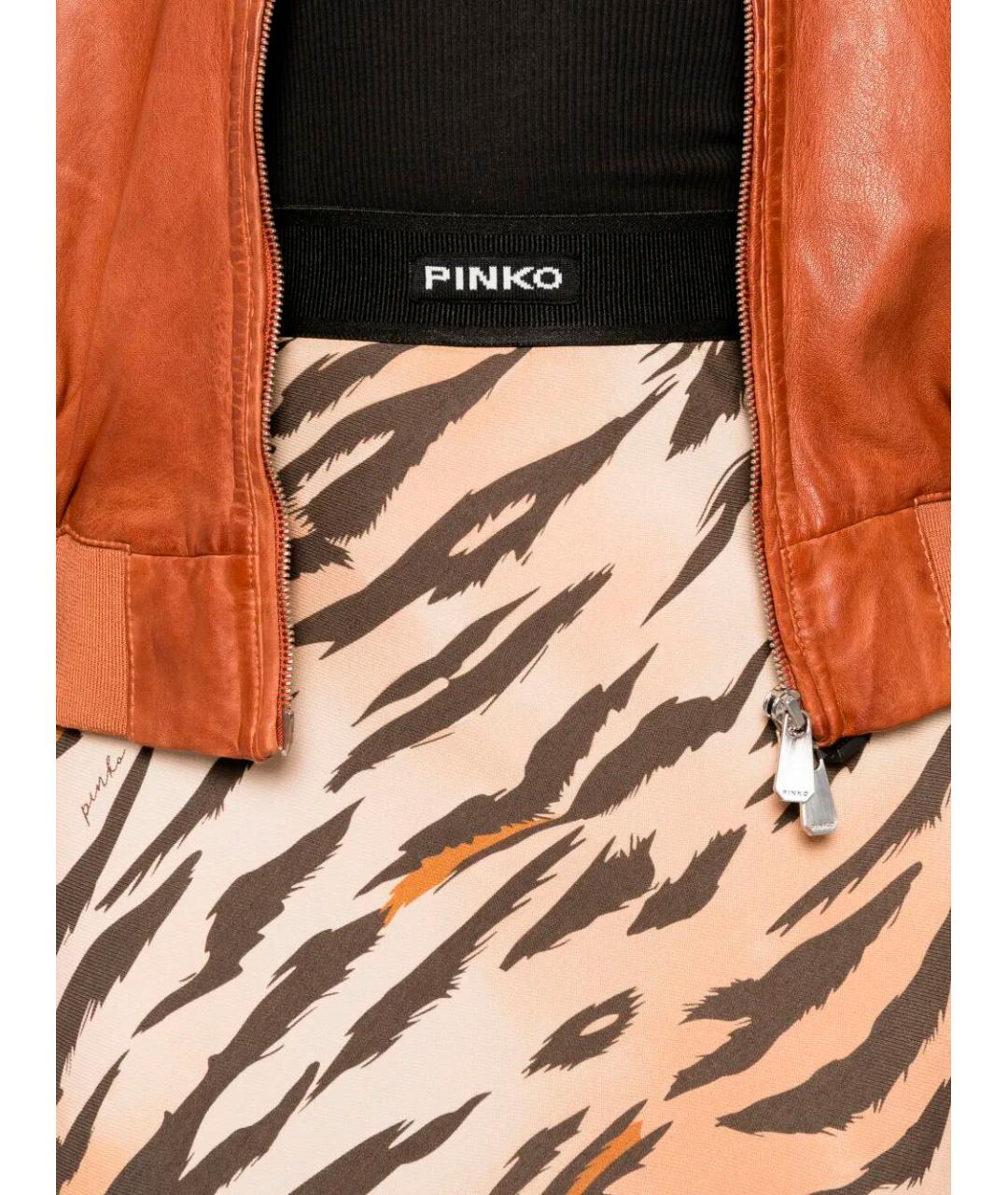 PINKO Мульти вискозная юбка миди, фото 4