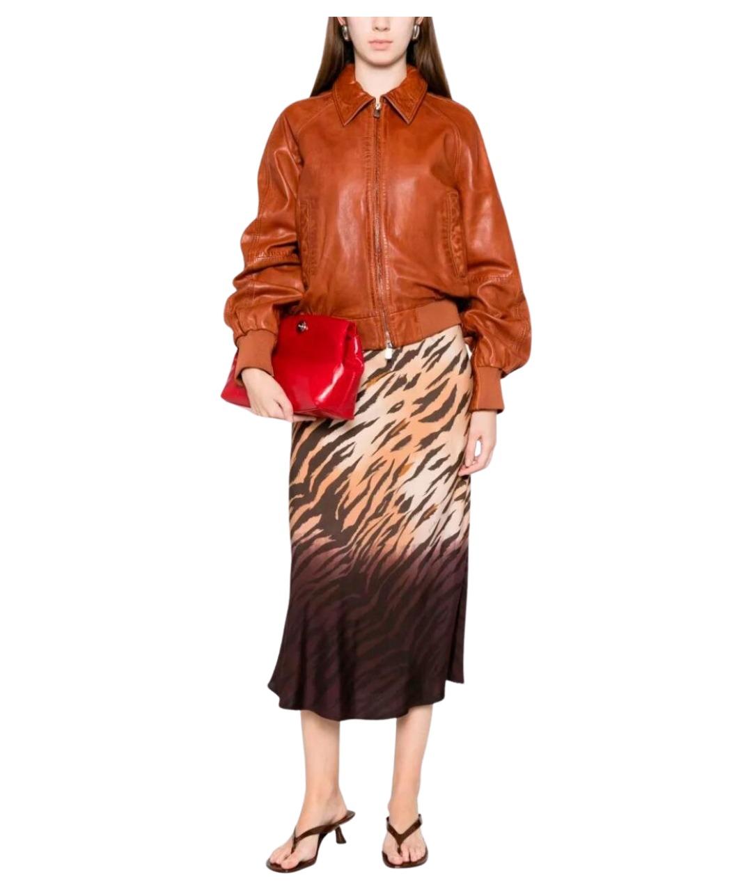 PINKO Мульти вискозная юбка миди, фото 2