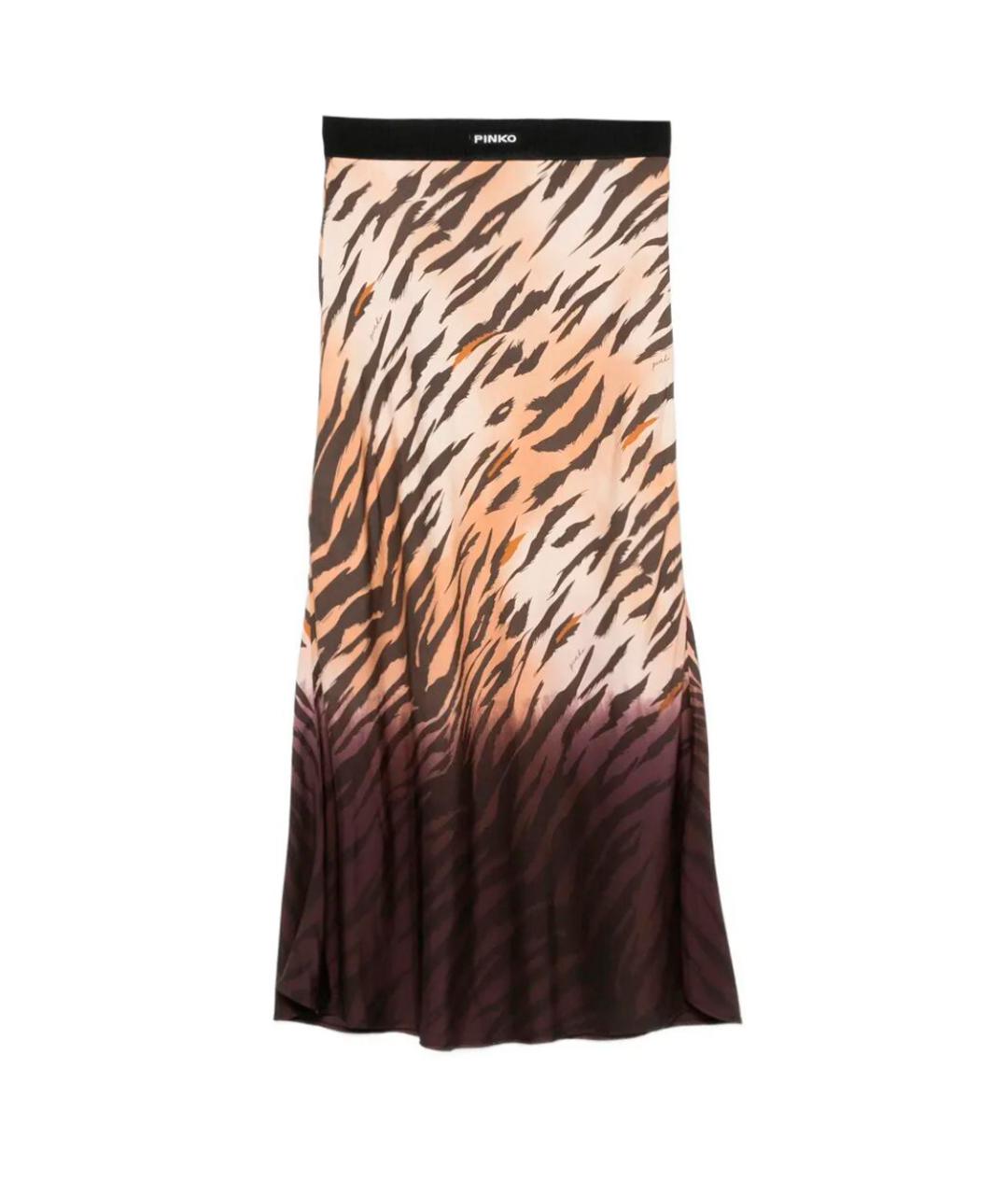 PINKO Мульти вискозная юбка миди, фото 1