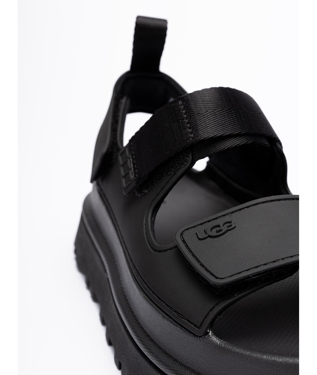UGG AUSTRALIA Черные синтетические сандалии, фото 5