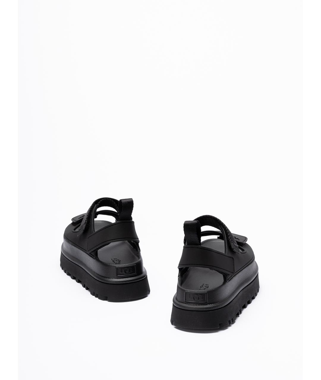 UGG AUSTRALIA Черные синтетические сандалии, фото 3