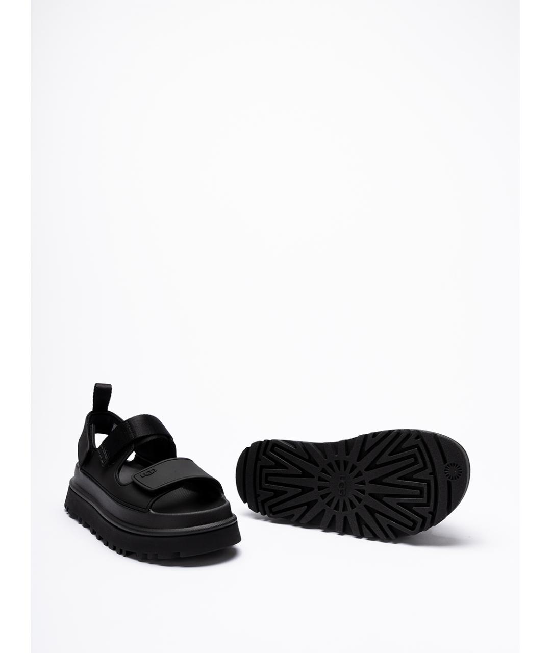 UGG AUSTRALIA Черные синтетические сандалии, фото 4