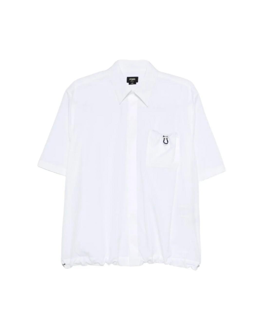 FENDI Белая хлопковая кэжуал рубашка, фото 1