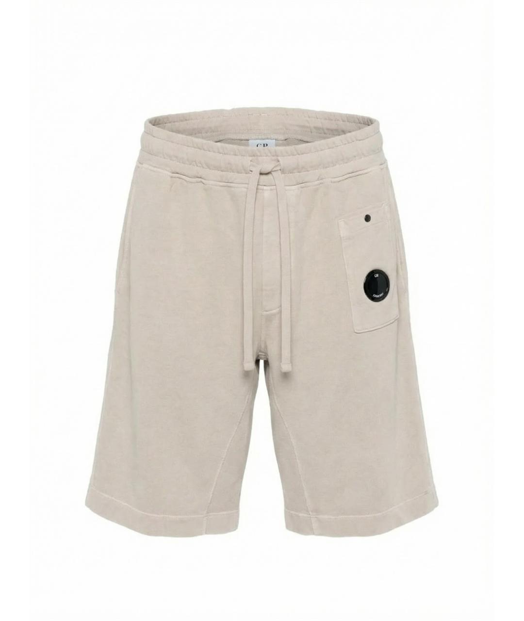 CP COMPANY Бежевые хлопковые шорты, фото 1