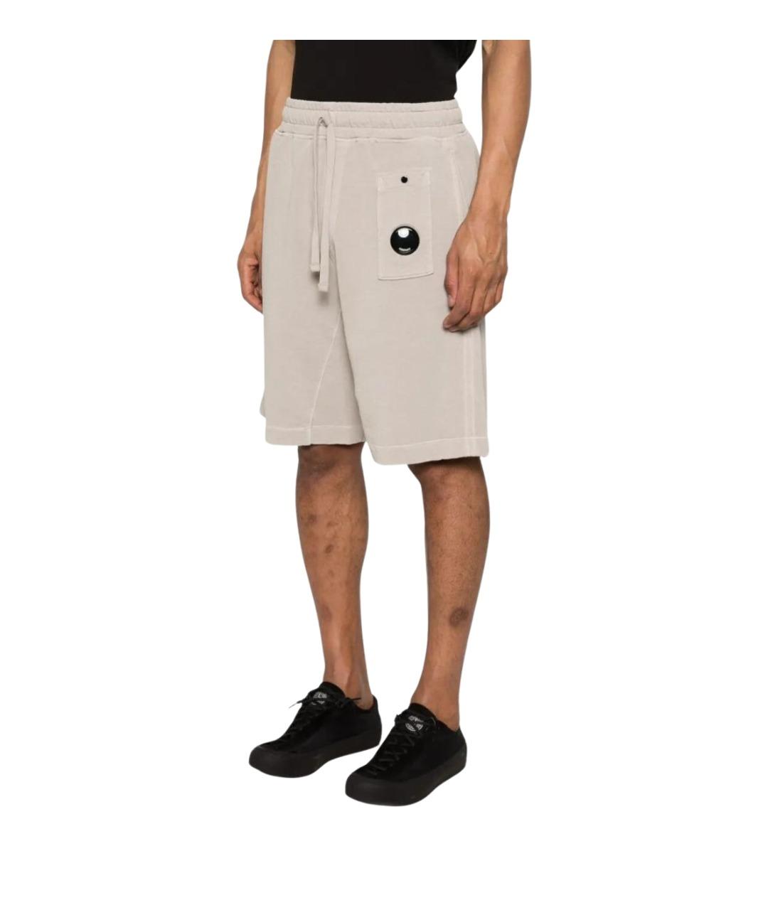 CP COMPANY Бежевые хлопковые шорты, фото 4
