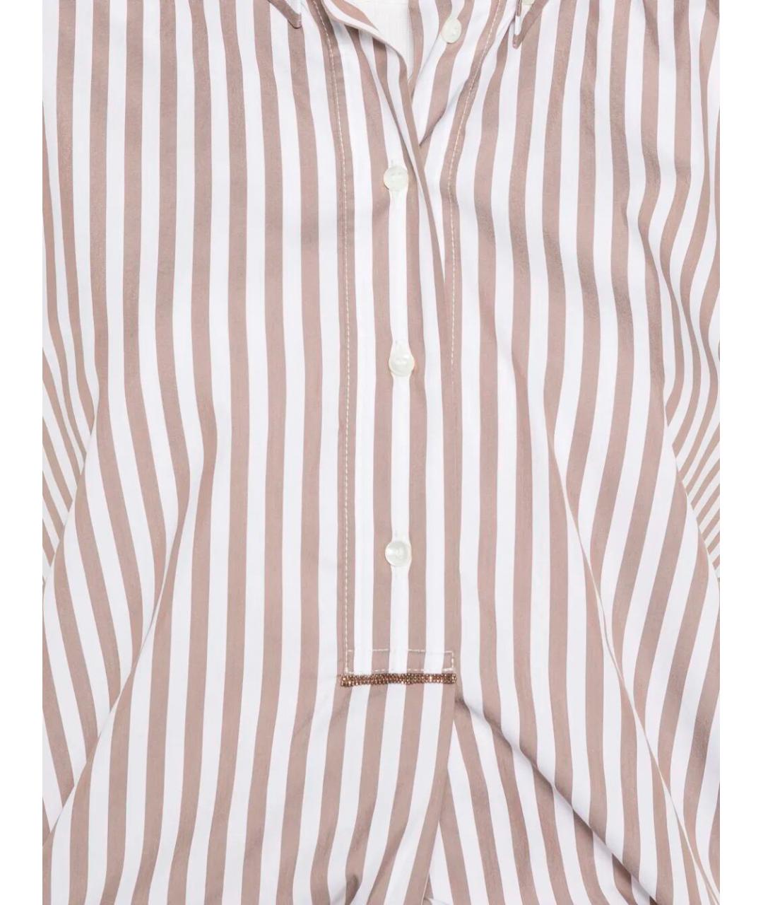 BRUNELLO CUCINELLI Мульти хлопковое повседневное платье, фото 4