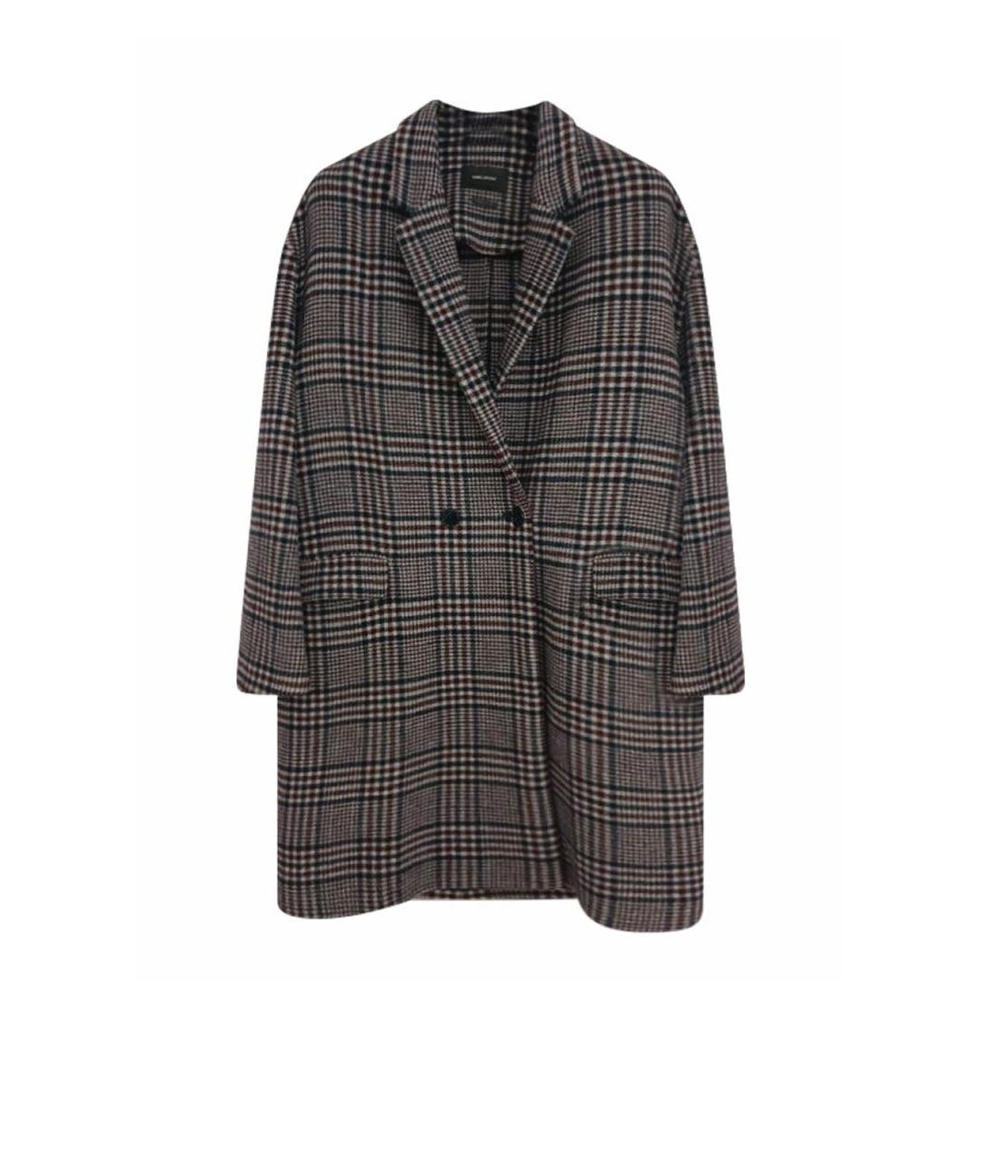 ISABEL MARANT Бордовое шерстяное пальто, фото 1