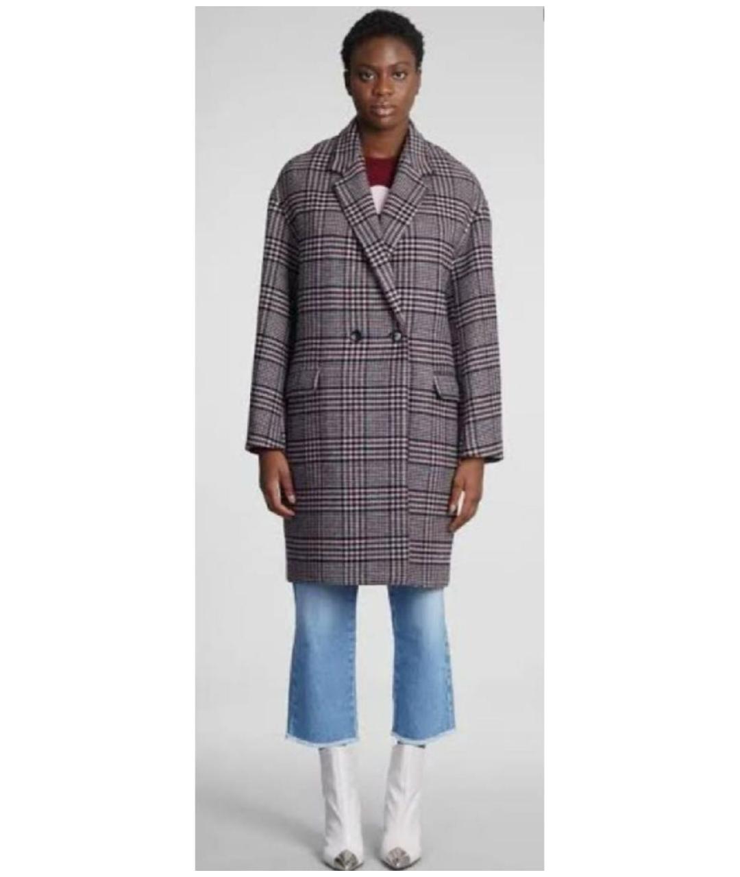 ISABEL MARANT Бордовое шерстяное пальто, фото 6