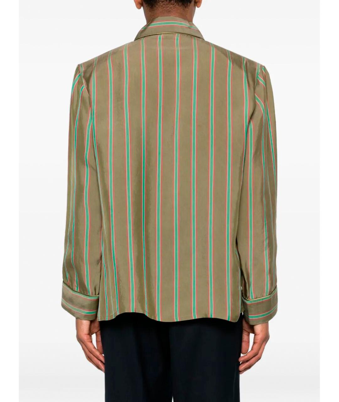 SAINT LAURENT Хаки кэжуал рубашка, фото 5